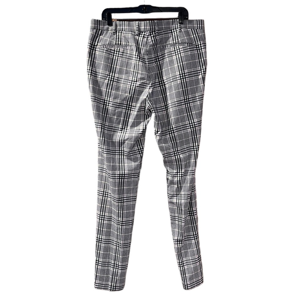 Topman Pants Mens W38 L36 Stretch Skinny Plaid Printed Trouser Business Casual - Picture 4 of 10